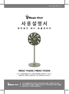 사용 설명서 매직쉐프 MEAC-Y02GG 선풍기
