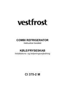 Brugsanvisning Vestfrost CI 375-2 M Køle-fryseskab