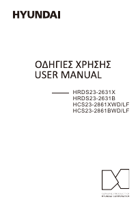 Manual Hyundai HCS23-2861XWD/LF Fridge-Freezer