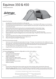 Manual Vango Equinox 350 Tent