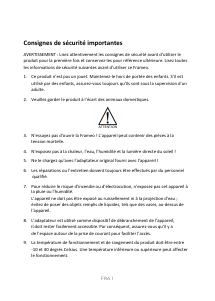 Mode d’emploi Denver PFF-1542LW Cadre photo numérique