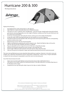 Manual Vango Hurricane 300 Tent