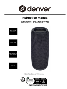 Handleiding Denver BTV-150SA Luidspreker