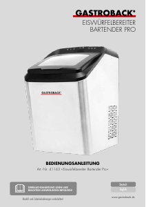 Handleiding Gastroback 41143 Bartender Pro IJsblokjesmachine