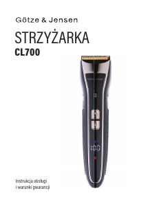Instrukcja Götze & Jensen CL700 Strzyżarka do włosów