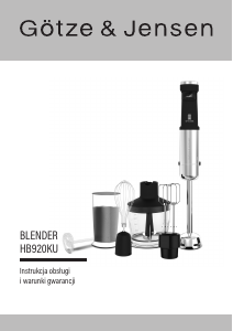 Instrukcja Götze & Jensen HB920KU Blender ręczny