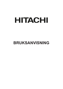 Bruksanvisning Hitachi 65HAL7351 LED TV