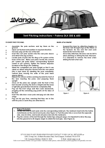 Manual Vango Palena DLX 500 Tent