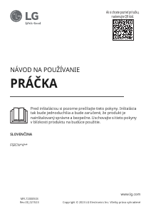 Návod LG FSR7A94WC Práčka