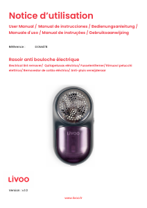 Bedienungsanleitung Livoo DOM478 Fusselrasierer