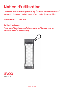 Manuale Livoo TEA305 Caricatore portatile