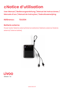 Manuale Livoo TEA304 Caricatore portatile