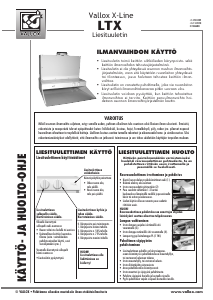 Käyttöohje Vallox X-Line LTX Liesituuletin