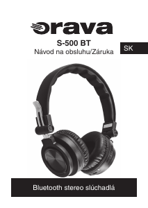 Návod Orava S-500 BT Slúchadlá