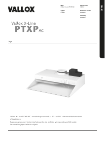 Käyttöohje Vallox X-Line PTXP MC Liesituuletin