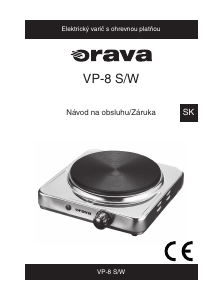 Návod Orava VP-8 S Pánt