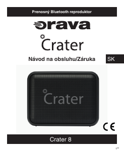 Návod Orava Crater-8 Red Reproduktor