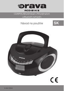Návod Orava RCD-814 S Stereo súprava
