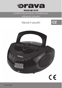 Manuál Orava RCD-813 R Stereo souprava
