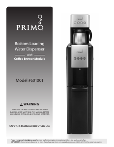 Manual Primo 601001 Water Dispenser