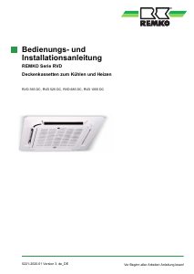 Bedienungsanleitung Remko RVD 355 DC Klimagerät