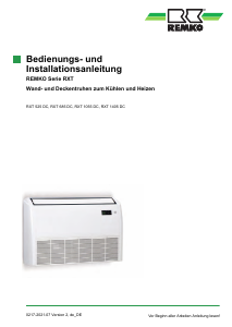 Bedienungsanleitung Remko RXT 525 DC Klimagerät
