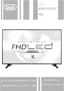Bruksanvisning Trevi LTV 4801 SAT LED TV