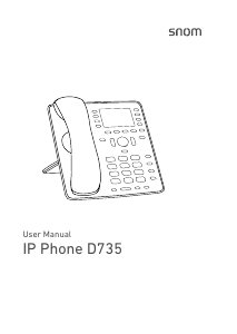 Manual Snom D735 IP Phone