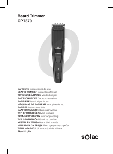 Mode d’emploi Solac CP7370 Tondeuse à barbe