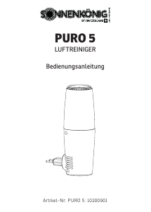 Manual Sonnenkönig PURO 5 Air Purifier