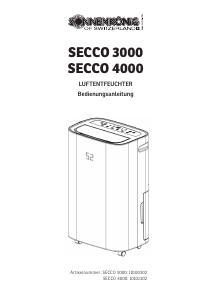 Bedienungsanleitung Sonnenkönig SECCO 3000 Luftentfeuchter