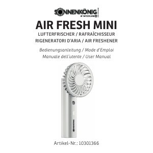 Bedienungsanleitung Sonnenkönig AIR FRESH MINI Ventilator