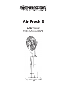 Bedienungsanleitung Sonnenkönig AIR FRESH 6 Ventilator