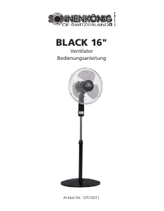 Bedienungsanleitung Sonnenkönig BLACK 16 Ventilator