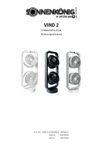 Bedienungsanleitung Sonnenkönig VIND 2 Ventilator