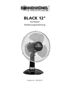 Bedienungsanleitung Sonnenkönig BLACK 12 Ventilator