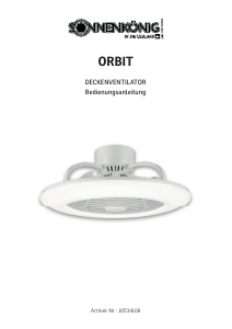 Bedienungsanleitung Sonnenkönig ORBIT Ceiling Ventilator