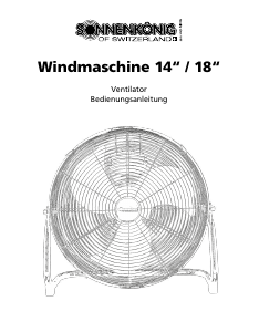Bedienungsanleitung Sonnenkönig WINDMASCHINE 14 Ventilator