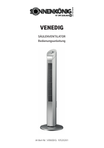 Mode d’emploi Sonnenkönig VENEDIG Ventilateur