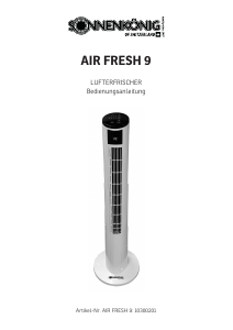 Bedienungsanleitung Sonnenkönig AIR FRESH 9 Ventilator