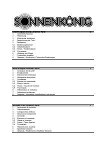 Bedienungsanleitung Sonnenkönig PARIS Heizgerät