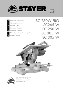 Handleiding Stayer SC 305 I W Verstekzaag