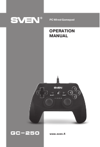 Handleiding Sven GC-250 Gamecontroller