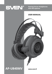 Handleiding Sven AP-U840MV Headset