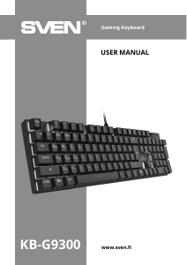 Посібник Sven KB-G9300 Клавіатура