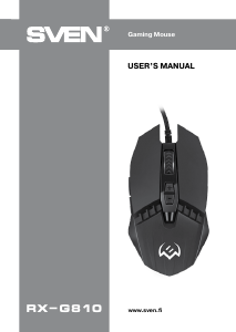 Handleiding Sven RX-G810 Muis