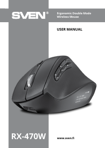 Manual Sven RX-470W Mouse