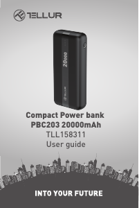 Manual Tellur TLL158311 Portable Charger