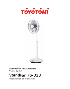 Manual de uso Toyotomi FD-D30 Ventilador