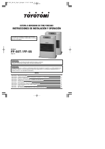 Manual de uso Toyotomi FF-55 Calefactor